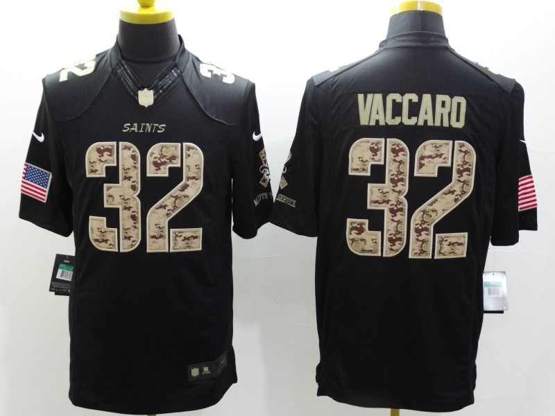 Men's New Orleans Saints Kenny Vaccaro #32 Black Jersey